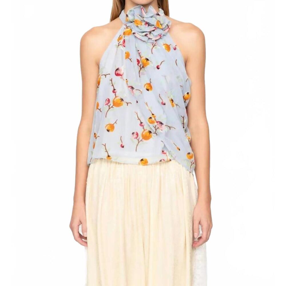 NEW SEA freya top in light blue